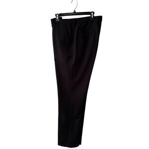Original Penguin Mens Dress Pants 36x32 Black Stretch Flat Front Slacks
